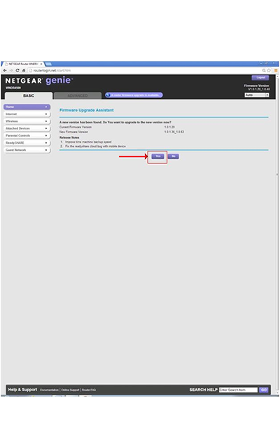 firmware on your Netgear router